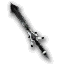 Dark Obsidian Edge sword shown diagonally in Guild Wars 1