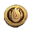 Gold Zaishen Coin reward trophy icon from Guild Wars 1