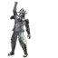 Miniature Ecclesiate Xun Rao wearing gray robes in Guild Wars 1