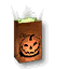 Brown Trick-or-Treat Bag with a jack-o’-lantern face from Guild Wars 1