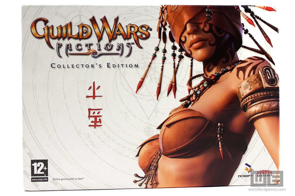 Guild Wars Factions Collector’s Edition box artwork featuring a blindfolded ritualist
