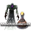Everlasting Phantasmal Tonic bottle and robed character transformation in Guild Wars 1