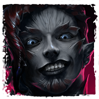 Gray-faced character portrait with red hair for the Guild Wars 2 End of Dragons mastery service