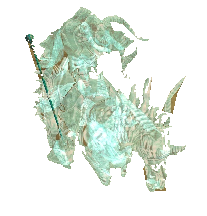 Miniature Kazhad Dhuum from Guild Wars 1, original game model with the background removed