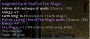 Insightful Earth Staff of Fire Magic