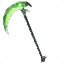Dhuum’s Soul Reaper scythe with a glowing green blade in Guild Wars 1