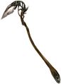 Briarwood Scythe with a curved wooden shaft and hooked blade in Guild Wars 1