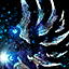 Ad Infinitum legendary backpack icon with blue crystalline wings in Guild Wars 2