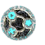 Celestial Compass focus with glowing turquoise orbs in Guild Wars 1