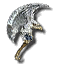 Eaglecrest Axe with a broad crescent blade and eagle-head design from Guild Wars 1