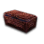 Brown Hero’s Strongbox with a dark metal band from Guild Wars 1