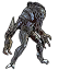 Miniature Oni with a dark body and long bladed arms in Guild Wars 1