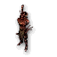 Miniature Shiroken Assassin wearing dark red armor in Guild Wars 1