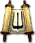 Rune of Superior Vigor icon with a black symbol on a golden scroll in Guild Wars 1