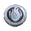 Silver Zaishen Coin reward trophy icon from Guild Wars 1
