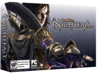 Guild Wars Nightfall Collector’s Edition box artwork featuring an armored character
