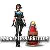 Everlasting Gwen Tonic bottle and Gwen character transformation in Guild Wars 1