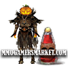 Everlasting Mad King Tonic bottle and pumpkin-headed character transformation in Guild Wars 1