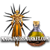 Everlasting Unseen Tonic bottle and golden character transformation in Guild Wars 1